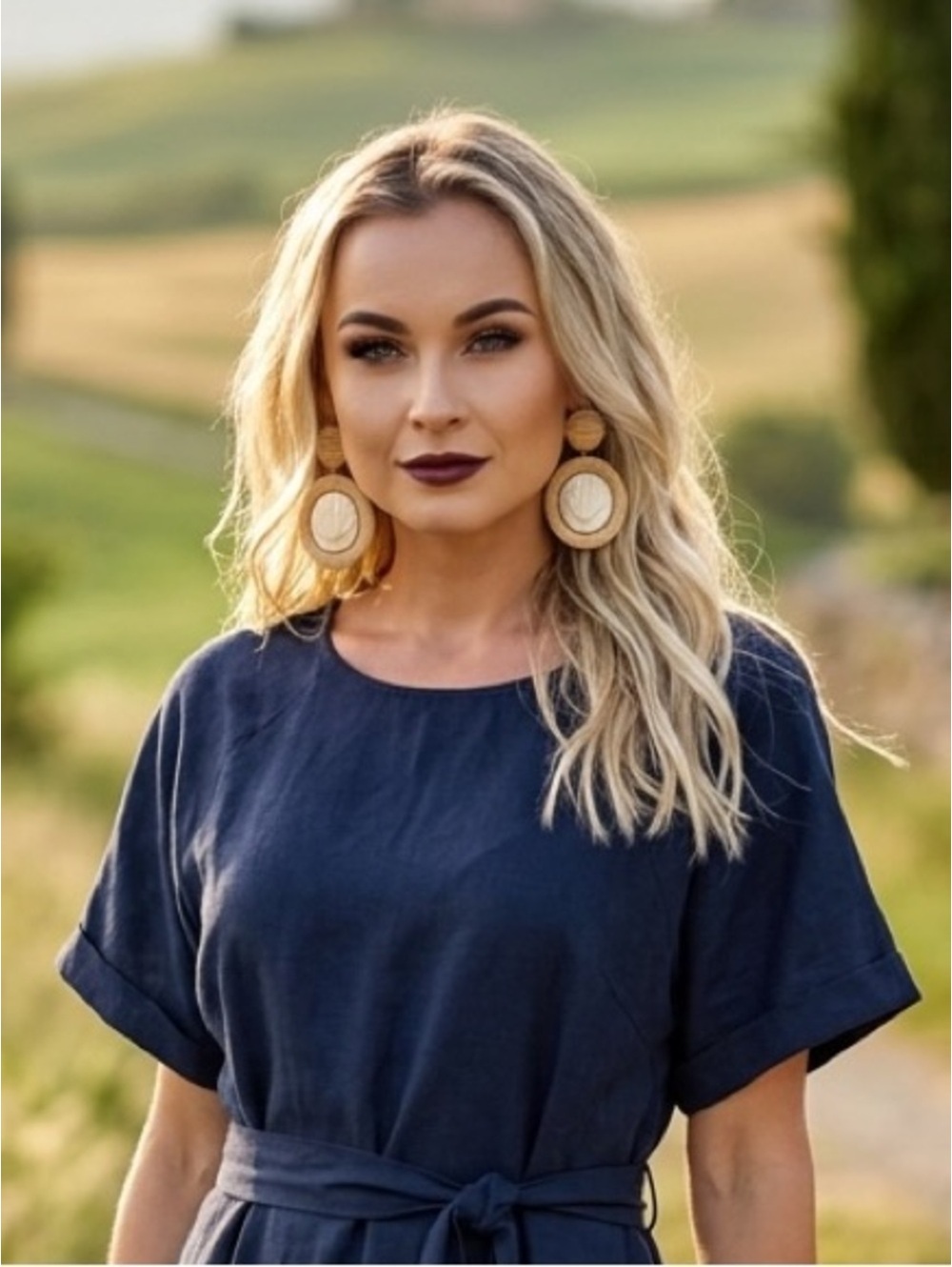 NWT Tuckernuck Raffia Rowen Clamshell Statement Drop Earrings - Picture 6 of 13